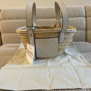 Brand new Loewe straw small tote